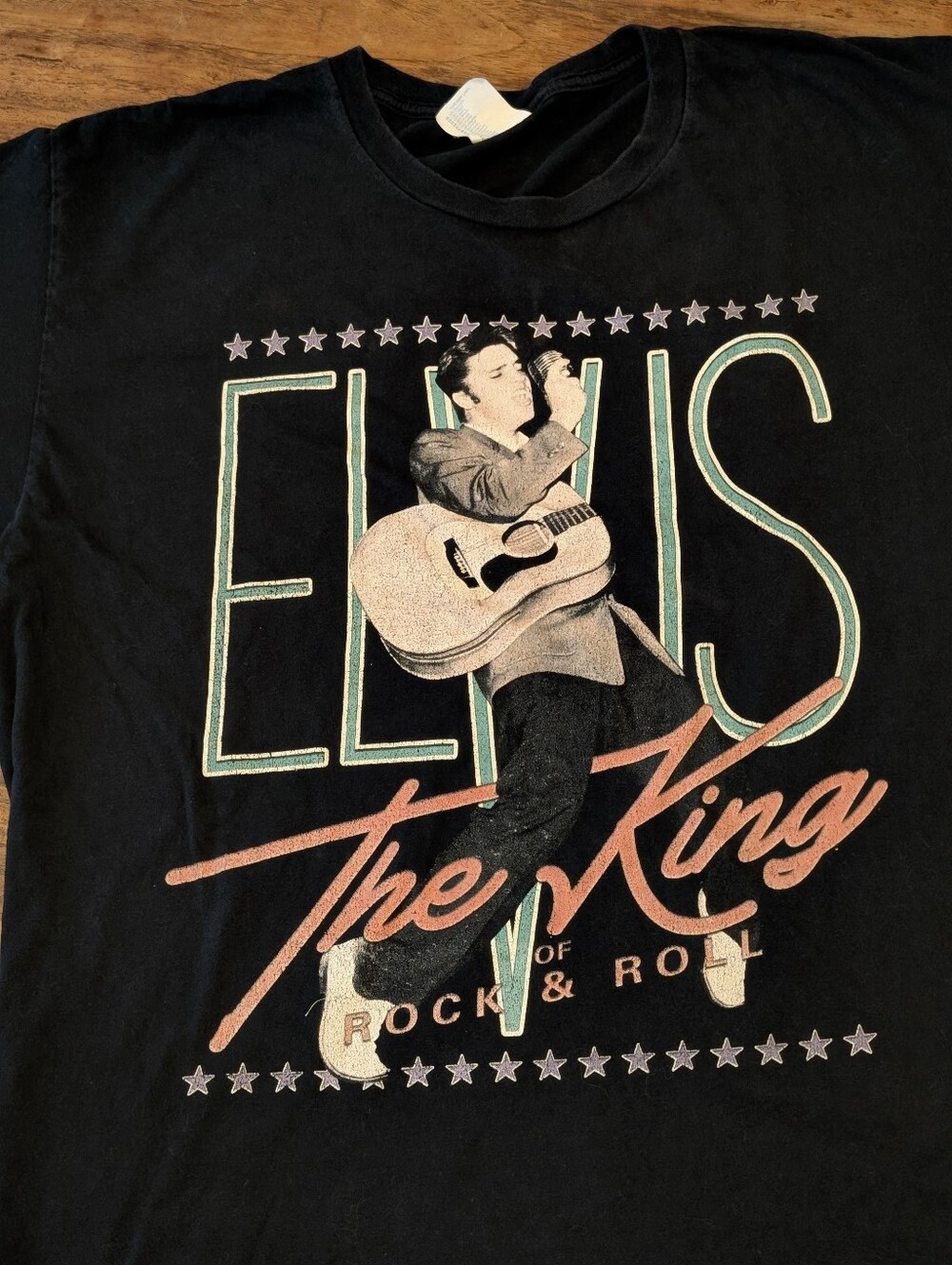 Elvis 'The King' Graphic Tee - Black